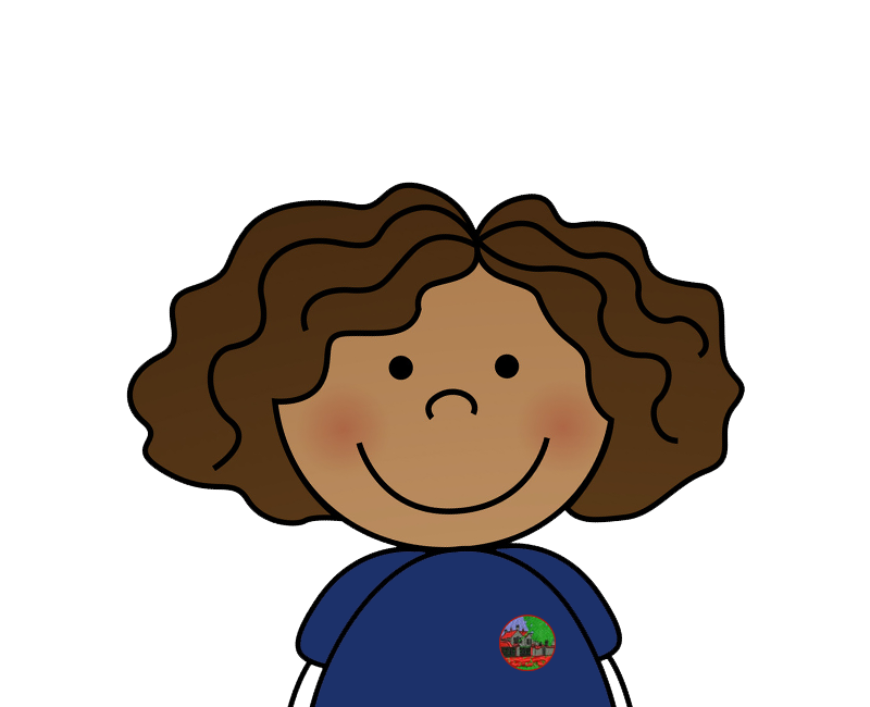 brown hair girl cartoon